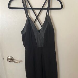 Elegant Black Strappy long jumper